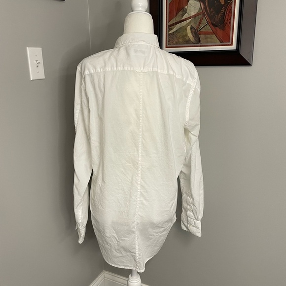 Onia Dress Swim Coverup White Long Sleeve 100% Cotton Size Large - Picture 3 of 5